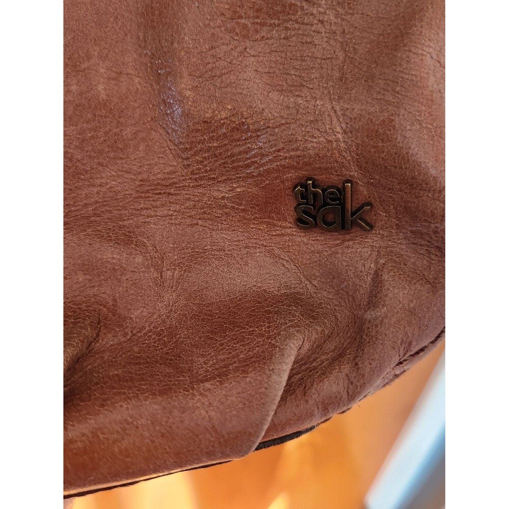 The Sak Kendra Satchel, two-tone brown and black leather - Picture 3 of 7